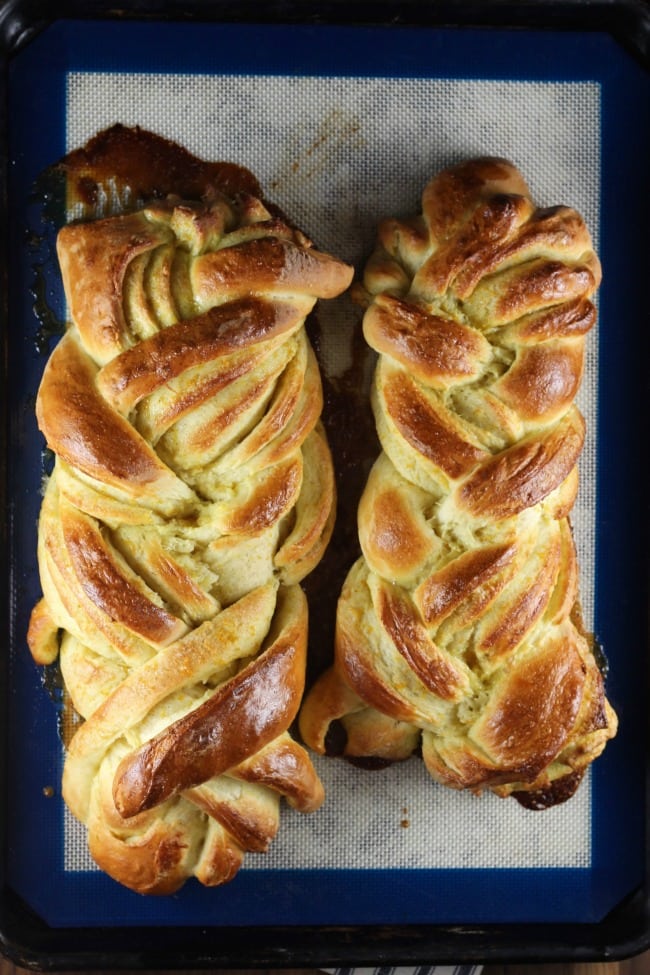 Baked Orange Cardamom Braid ~ #AD @redstaryeast ~ MissintheKitchen.com