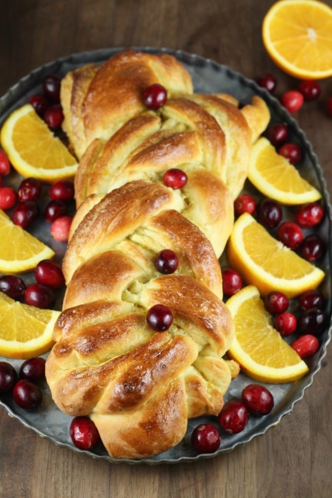 Orange Cardamom Braid Recipe from MissintheKitchen.com #recipe #ad @redstaryeast #holiday 