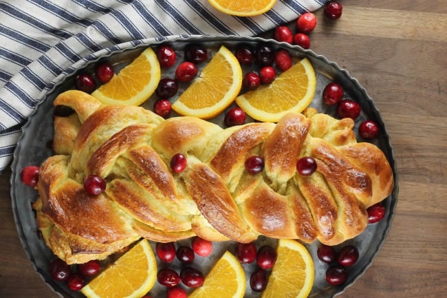 Orange Cardamom Braid Recipe ~ MissintheKitchen.com 