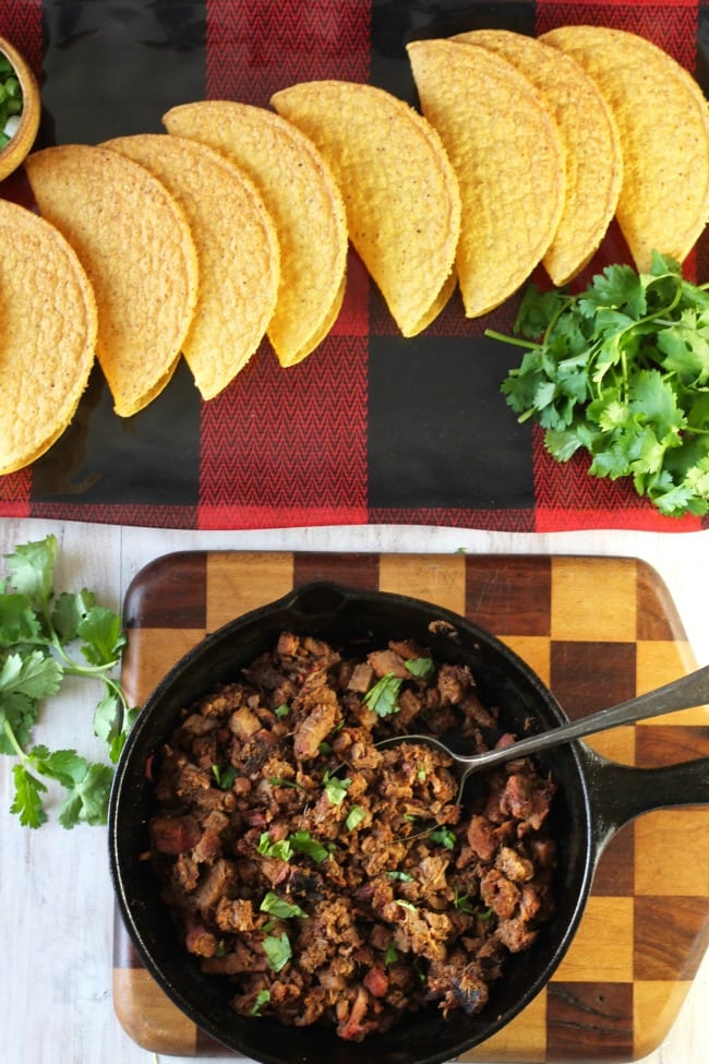 Brisket Tacos Recipe is the perfect way to enjoy that leftover smoked brisket! From MissintheKitchen.com