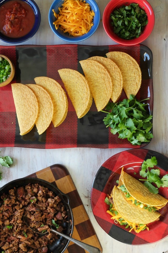 The best smoked Brisket Tacos from MissintheKitchen.com #tacos #brisket