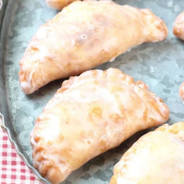 apple hand pies on a tray