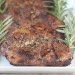Close up of Balsamic Pork Chops