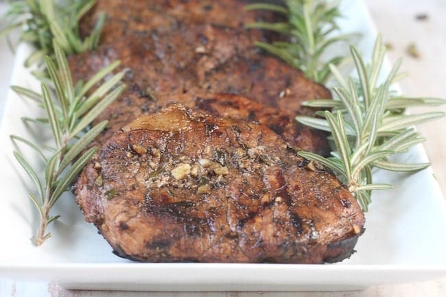 Close up of Balsamic Pork Chops