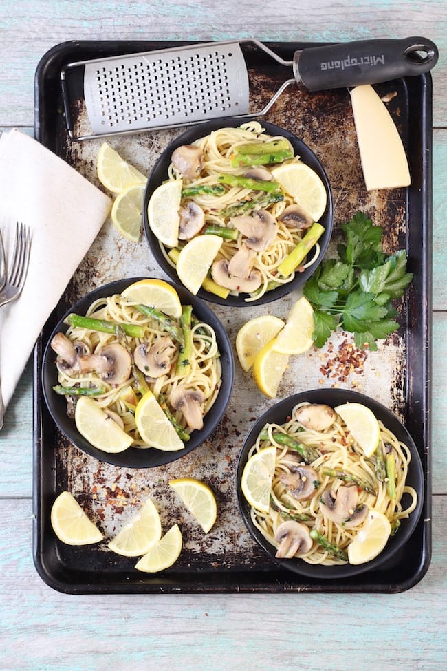 Lemon Parsley Angel Hair Pasta dishes