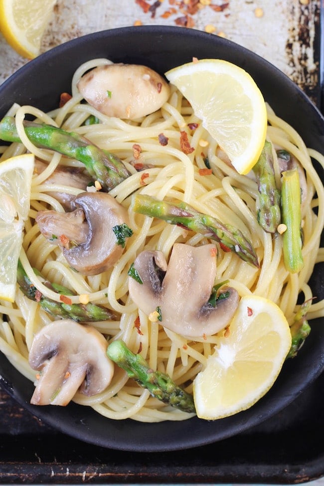 Lemon Parsley Angel Hair Pasta