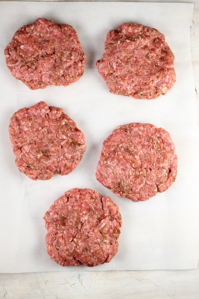 ground chuck beef patties for fajita burgers