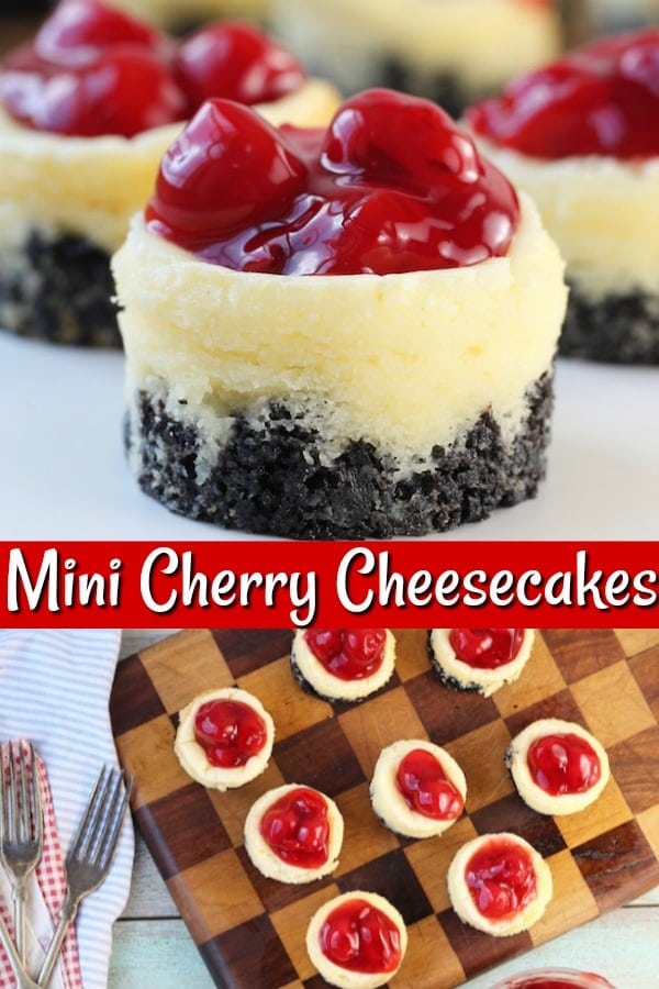 Mini Cherry Cheesecakes Dessert Recipe 