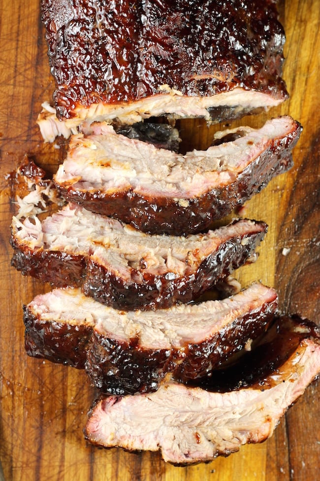 Sliced Dr Pepper Barbecue Ribs