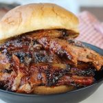 Barbecue beef brisket sandwich