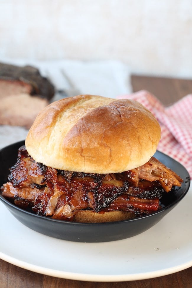 Easy Smoked Brisket Sandwich