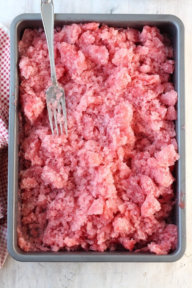 Frozen Strawberry Watermelon Rose Cocktail