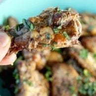 Close up Hickory Smoked Chicken Wings