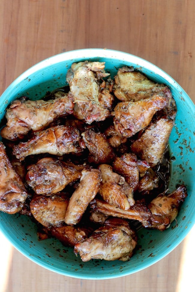 Italian Glaze for Hickory Smoked Chicken WIngs