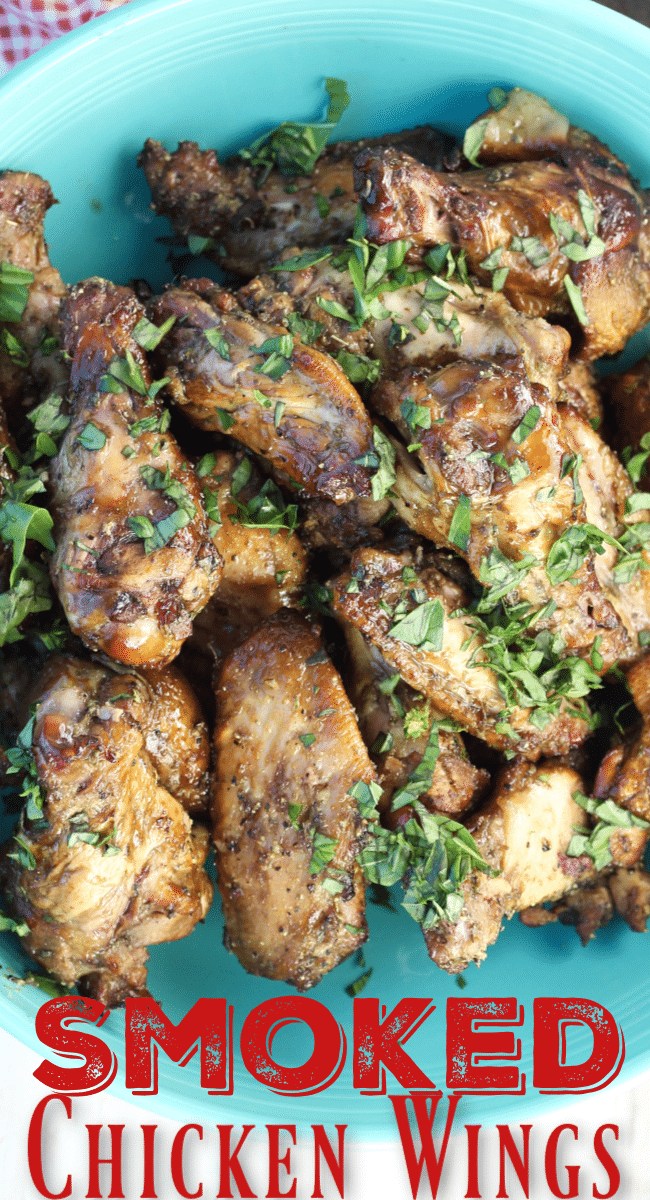 Smoked Chicken Wings with Italian Glaze Appetizer