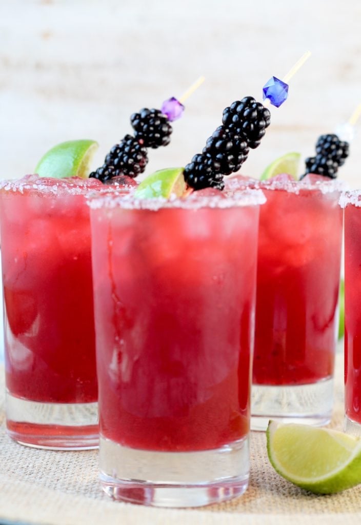 Easy Blackberry Margaritas Cocktail