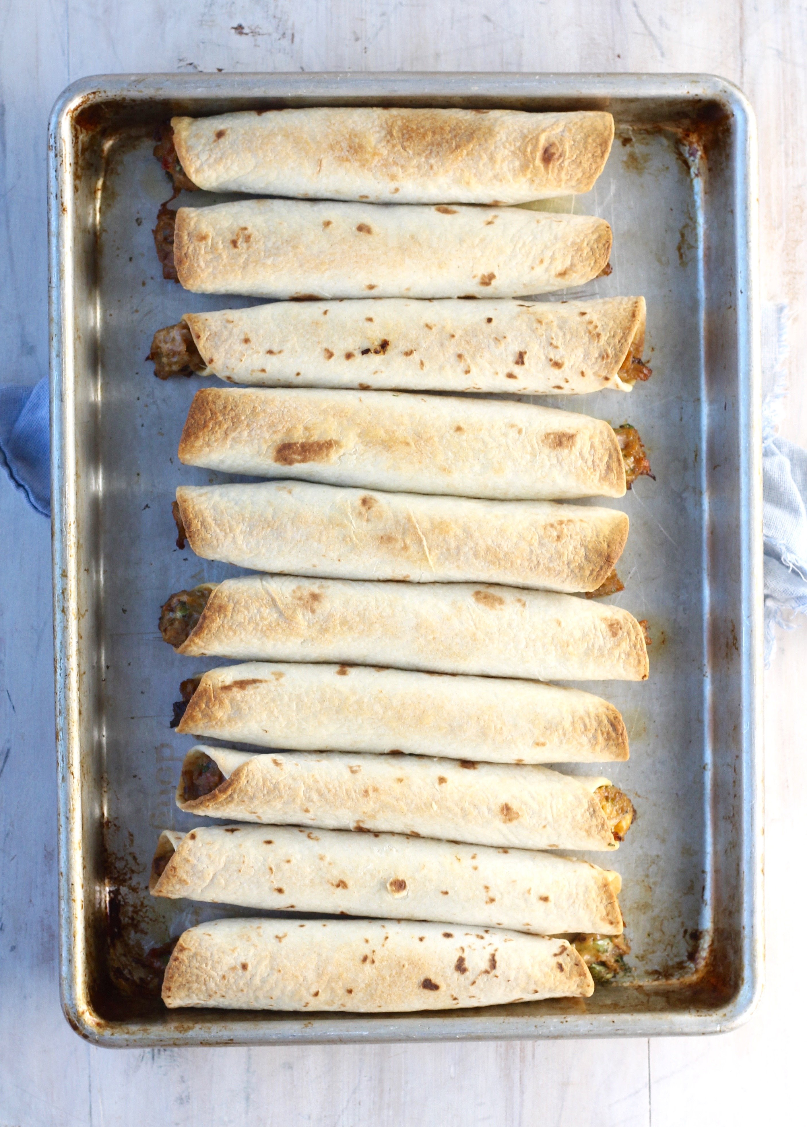 Crispy Baked Brisket Taquitos