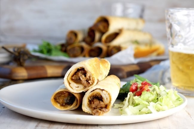Baked Brisket Taquitos