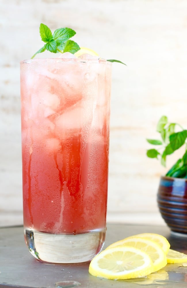 Pomegranate Lemonade party drink