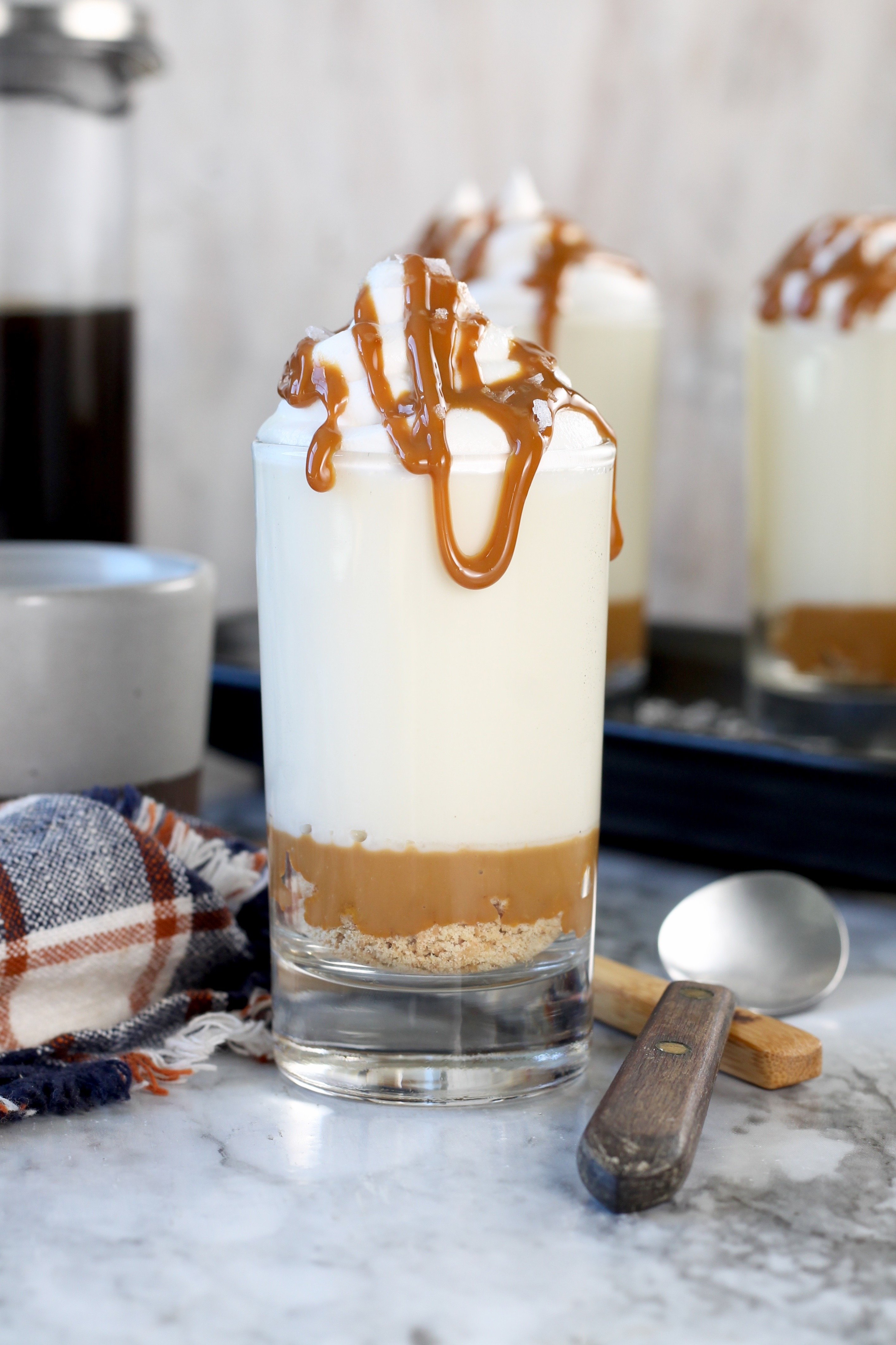 No Bake Caramel Macchiato Cheesecake