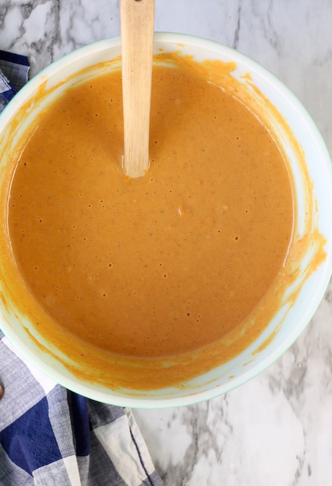 Filling for Pumpkin Pie Bars with Sweetened Condensed Milk
