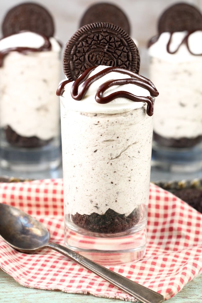 No Bake Oreo Cheesecake Individual Servings