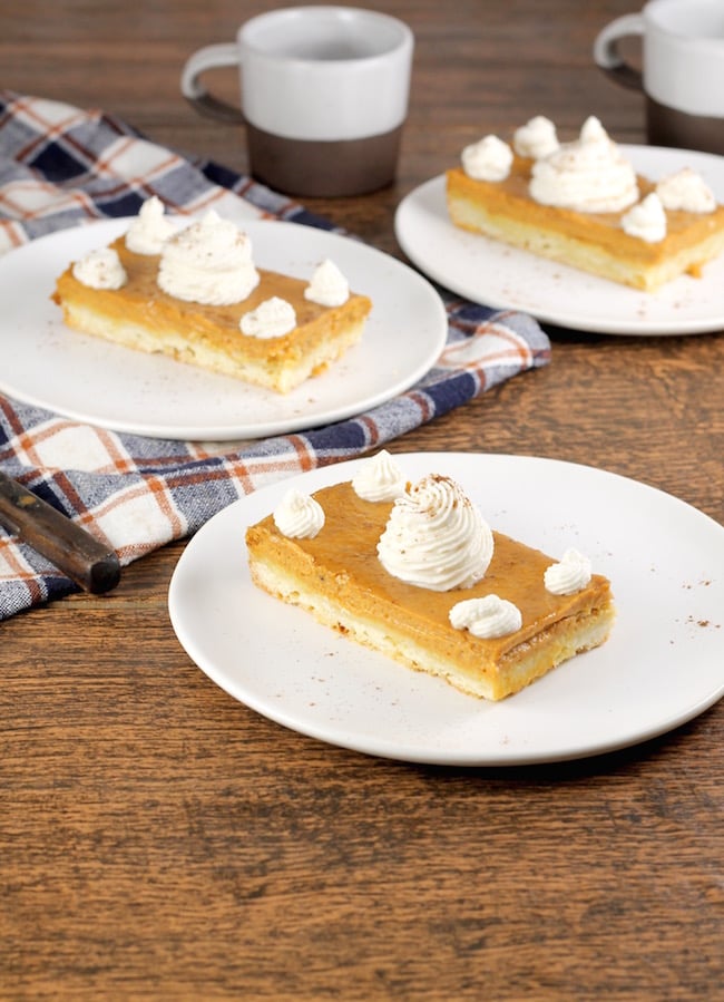 Thanksgiving dessert Pumpkin Pie Bars