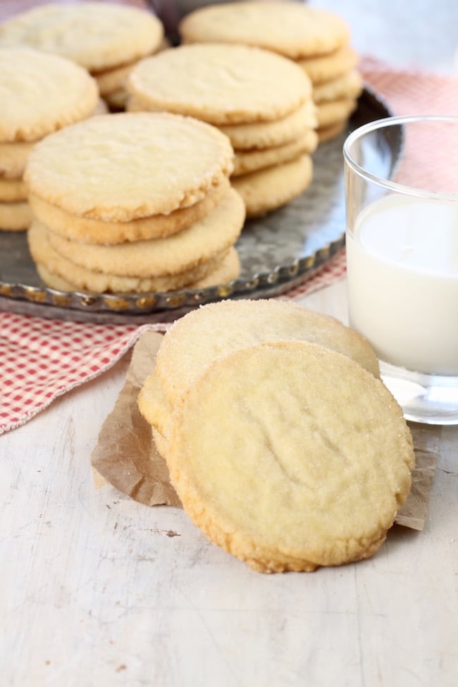 Best Ever Sugar Cookies on a tray