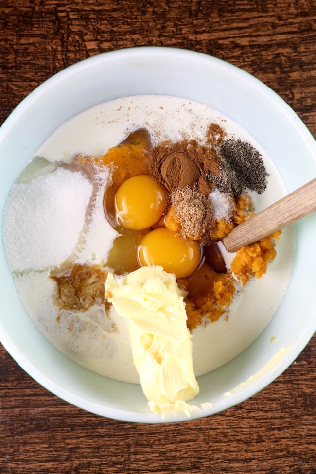 Ingredients for Southern Sweet Potato Pie Filling