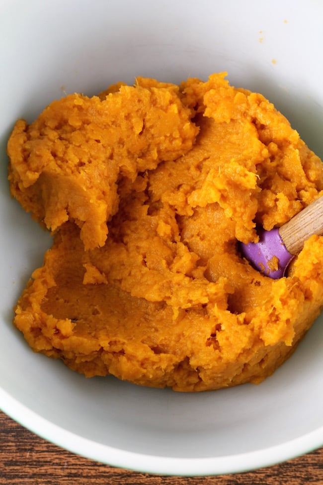 Mashed Sweet Potatoes for Sweet Potato Pie