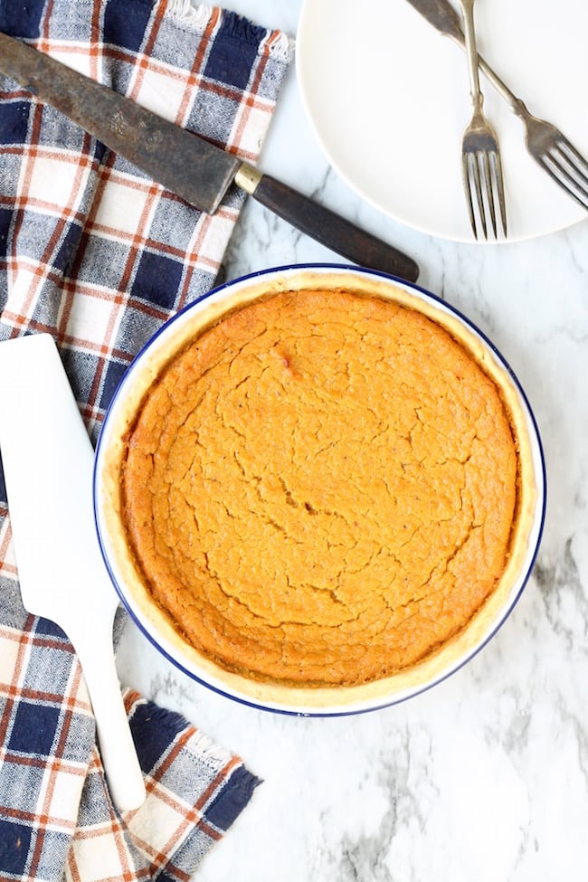 Southern Sweet Potato Pie in Barn Electric Pie Plate