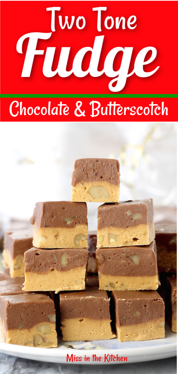 Easy Two Tone Fudge 