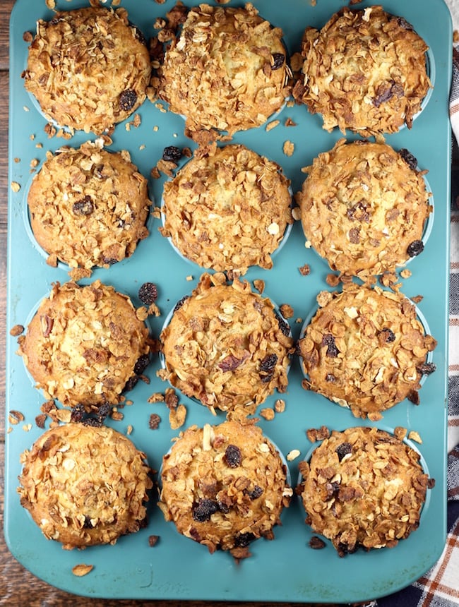 Breakfast Muffins baked with Post Great Grains Cereal