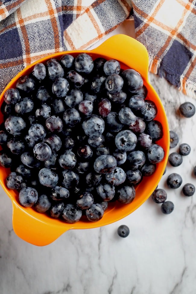 Fresh Blueberries for cobbler