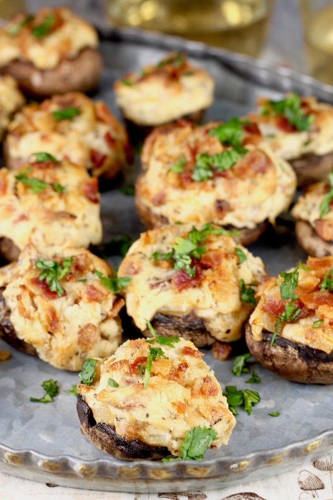 Easy Bacon Stuffed Mushrooms appetizer