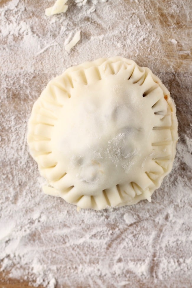 Making Mini Meat Pies for party appetizers