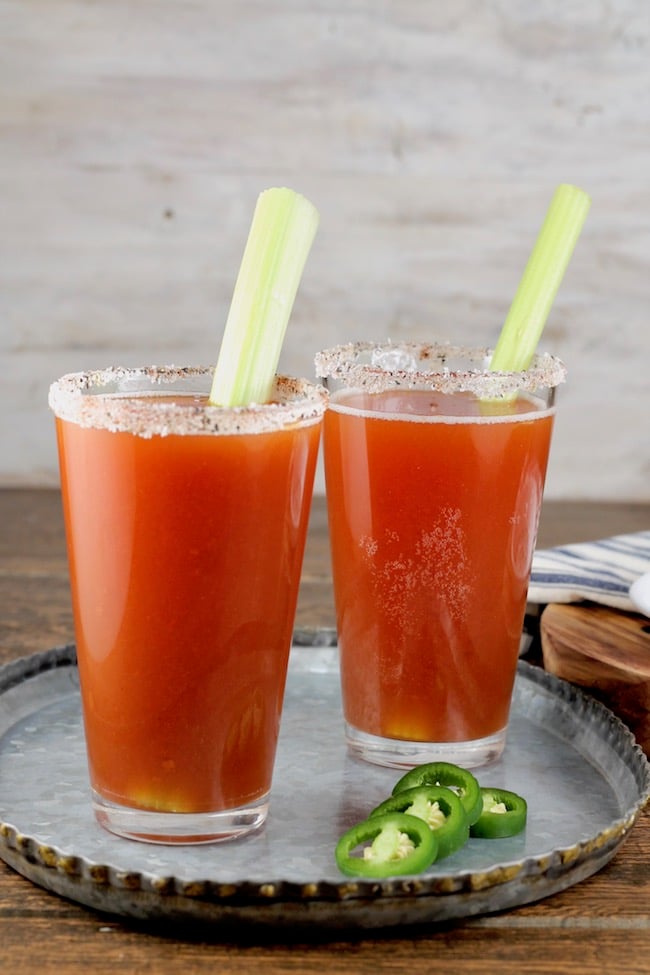 Red Beer Cocktail made with beer & V8 Juice