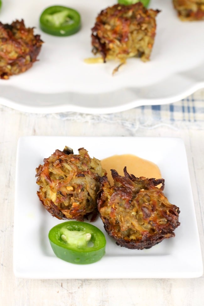 Spicy Hash Browns with Sriracha Comeback Sauce