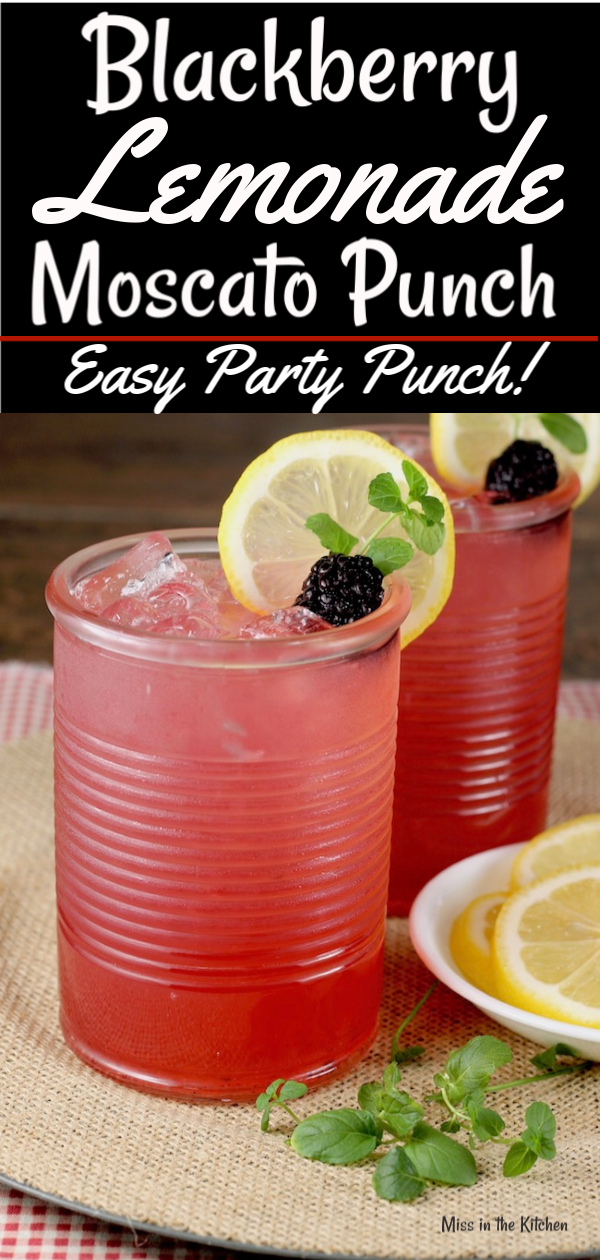 How to make adult lemonade ~ Blackberry Lemonade Moscato Slushie Recipe