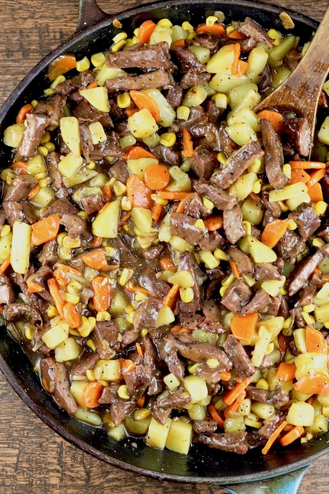 Filling for Venison Steak Pot Pie