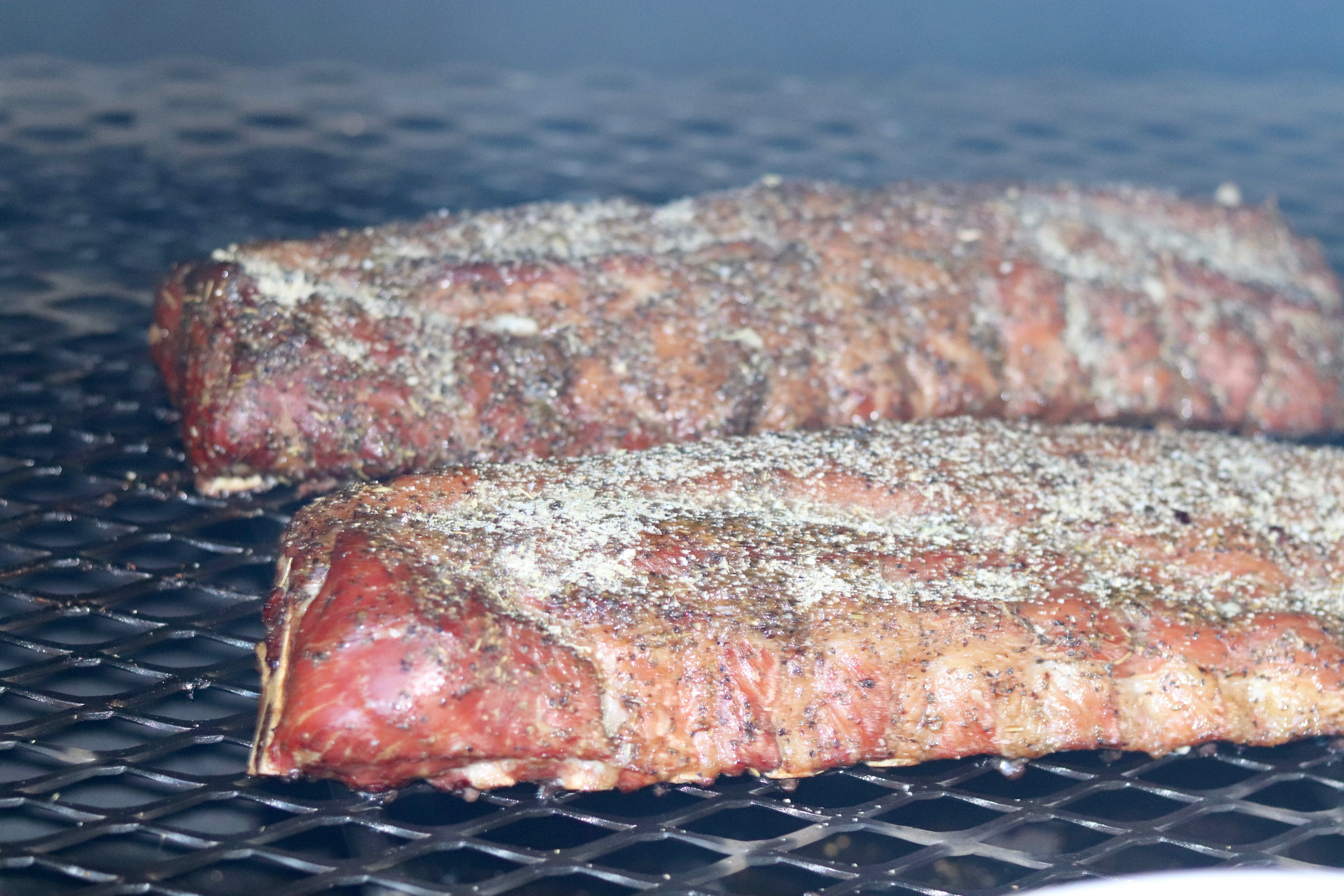 Baby Back Ribs ~ Smoked with garlic dry rub