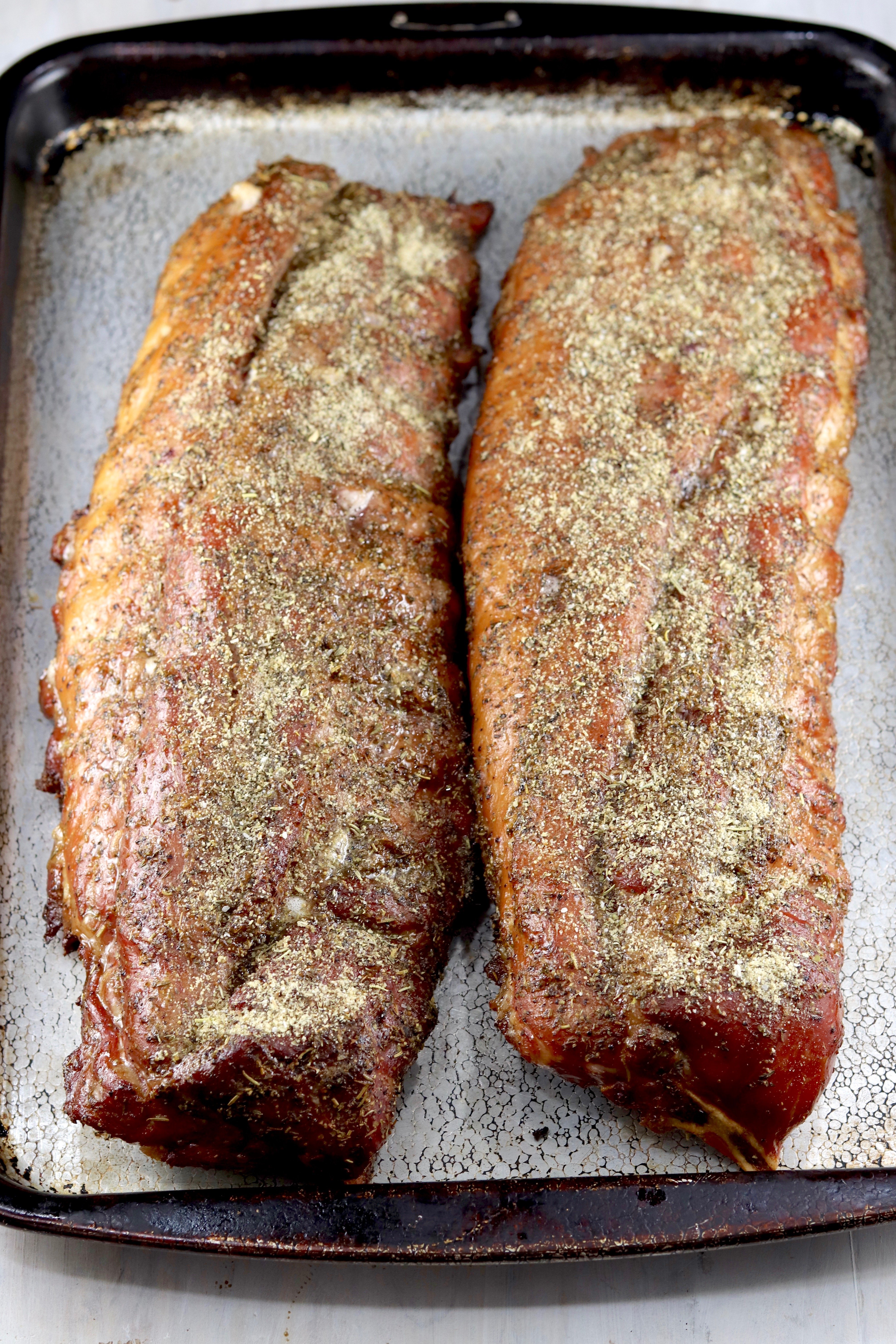Smoked Baby Back Ribs - whole, not sliced