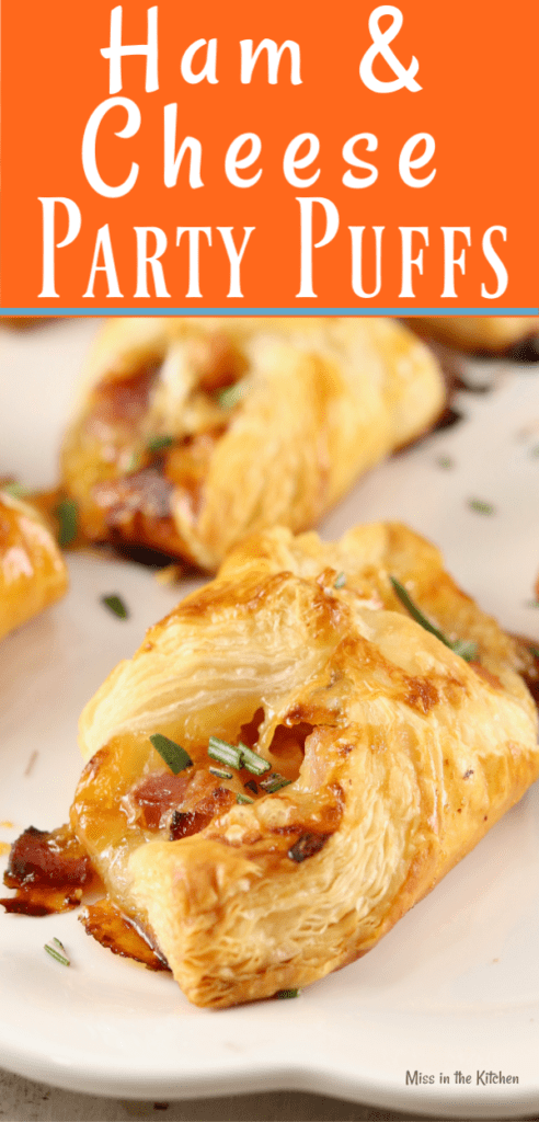Ham and Cheese Party Puffs Appetizer