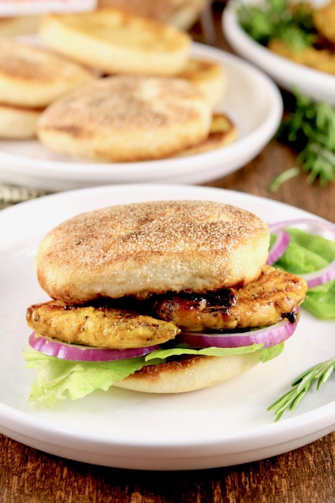BBQ Mustard Chicken Tender Sandwiches