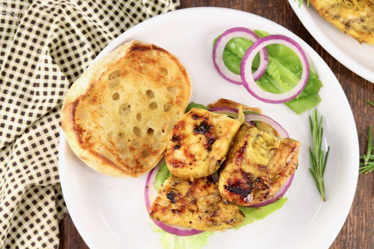 BBQ Mustard Chicken Tender Sandwiches