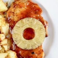 Grilled BBQ Pork Chops wit