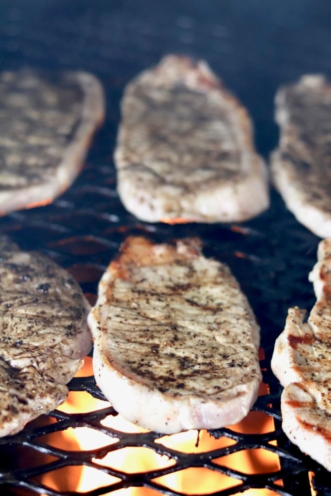 Pork Chops on the grill