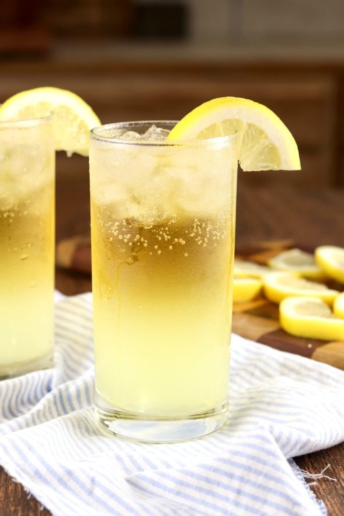 Lemon Shandy in a glass 