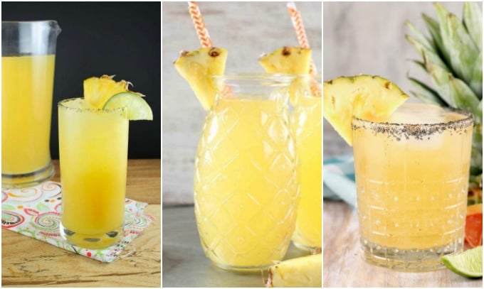 Pineapple Cocktails ~ Pineapple Margaritas, Pineapple Wine Punch, Pineapple Paloma