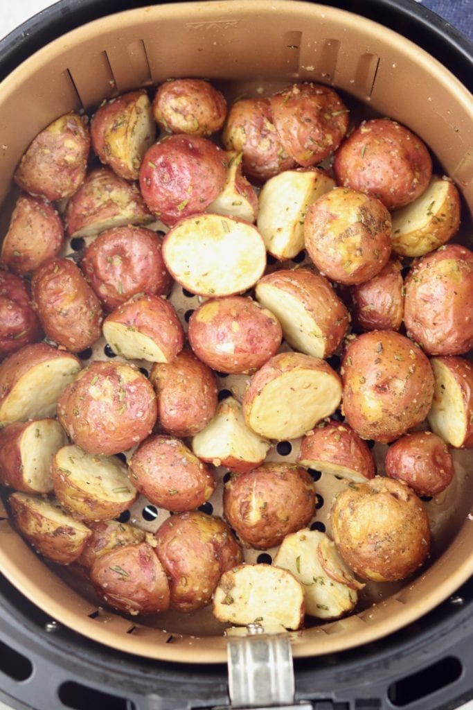 New Potatoes Roasted in Air Fryer Basket